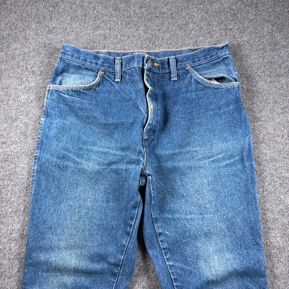 Vintage Rustler Regular Fit Jeans Mens 32x29 Blue Straight Leg Denim USA 87620NV